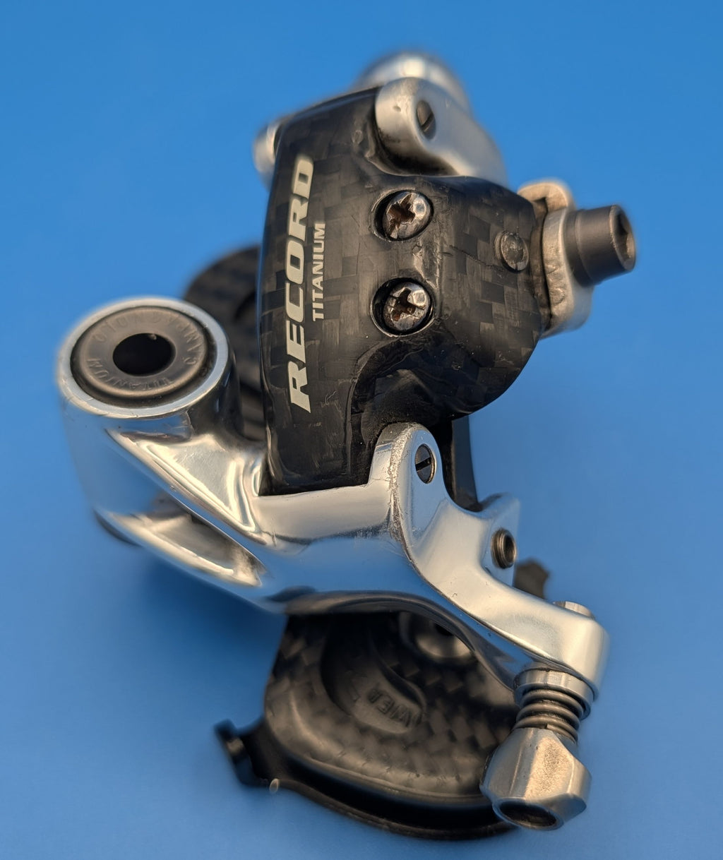 Campagnolo Record Titanium – Dérailleur arrière 9 vitesses – Carbone / Titane