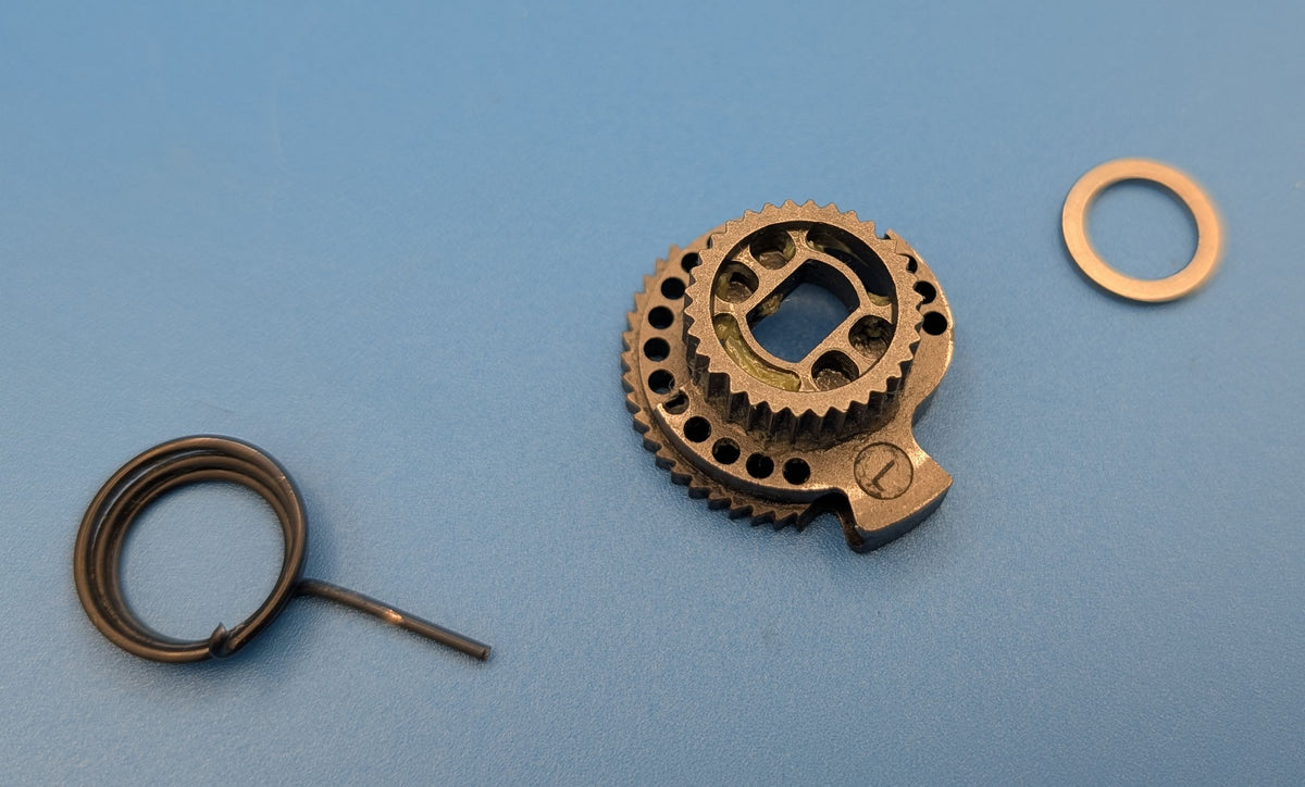 Campagnolo Record Ultra Carbon – Index Gear gauche + ressort – Ergopower 3 vitesses