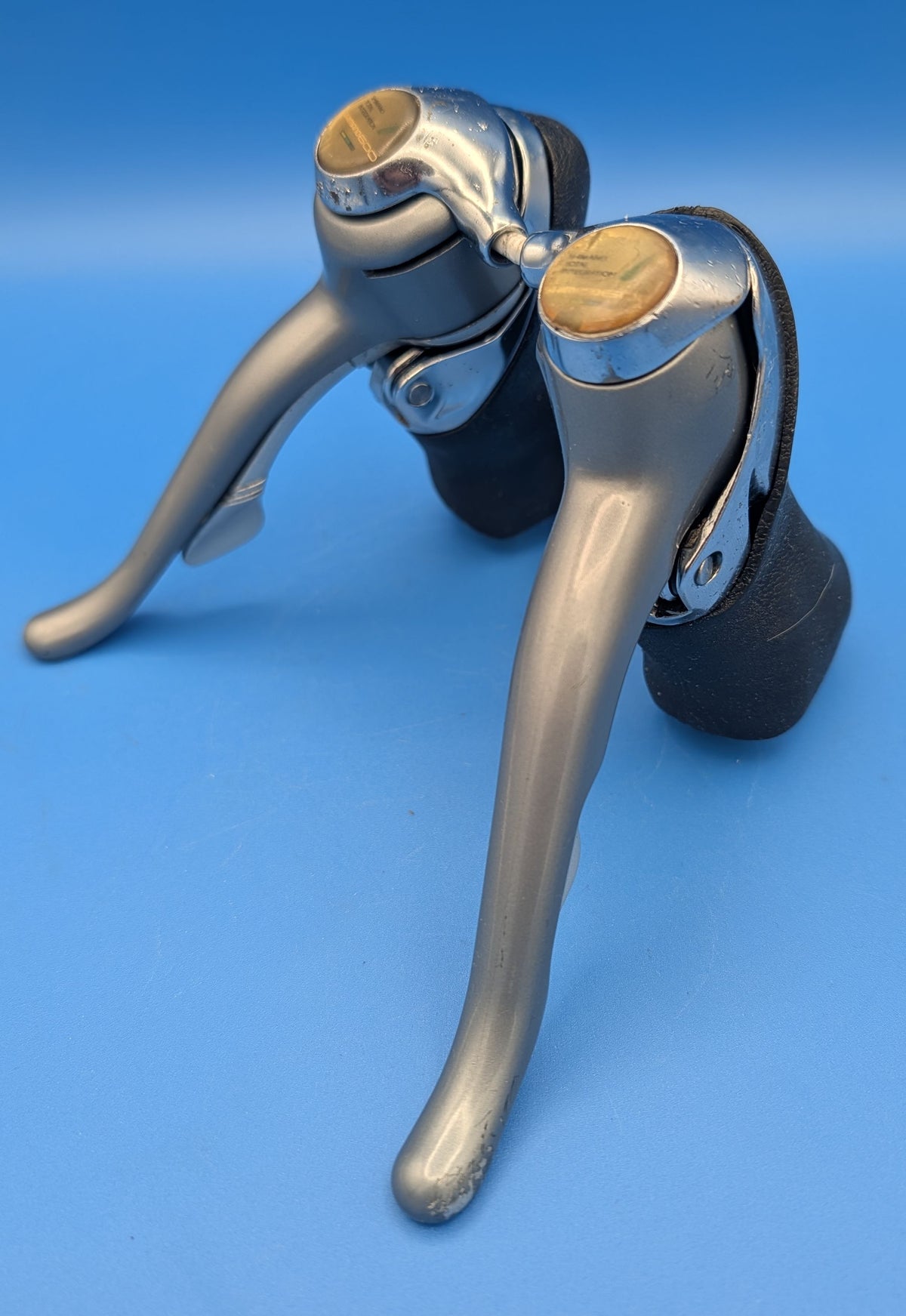 Shimano 600 Tricolor ST-6400 STI 2x8 – Vintage Road Brake and Shifter Levers #4