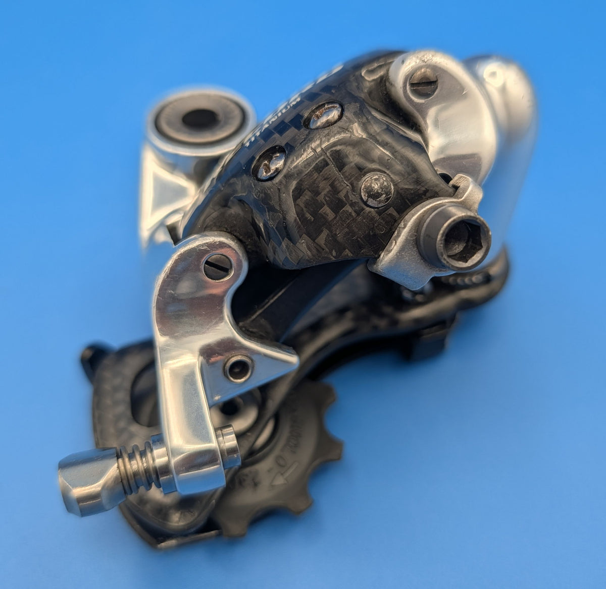 Campagnolo Record Titanium – Dérailleur arrière 9 vitesses – Carbone / Titane