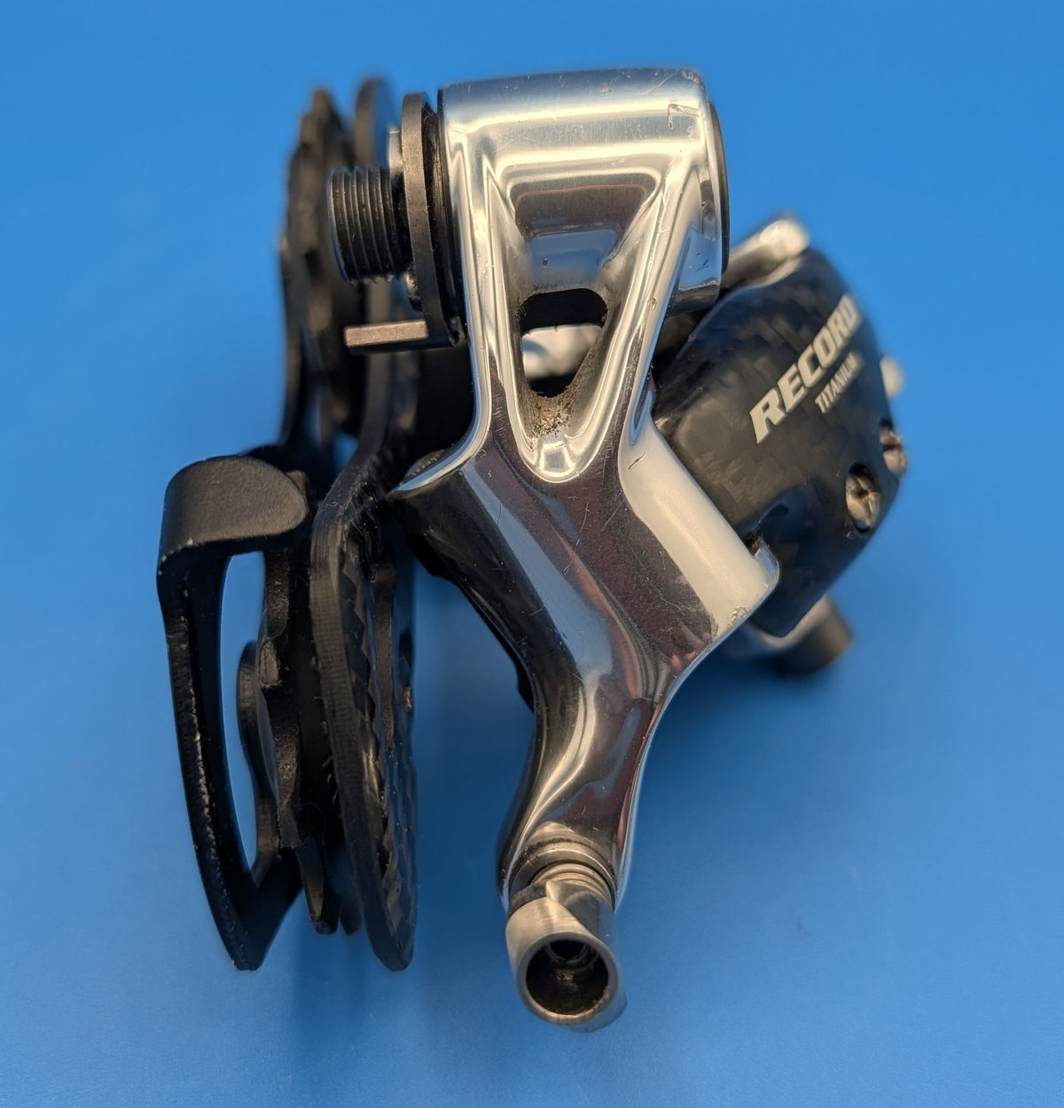 Campagnolo Record Titanium – Dérailleur arrière 9 vitesses – Carbone / Titane