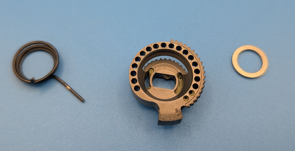 Campagnolo Record Ultra Carbon – Index Gear gauche + ressort – Ergopower 3 vitesses