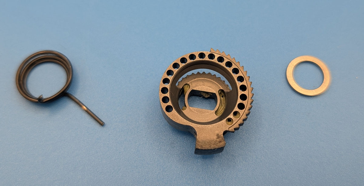 Campagnolo Record Ultra Carbon – Index Gear gauche + ressort – Ergopower 3 vitesses