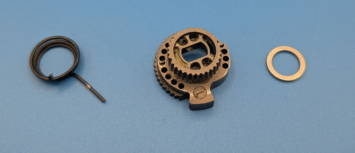 Campagnolo Record Ultra Carbon – Index Gear gauche + ressort – Ergopower 3 vitesses