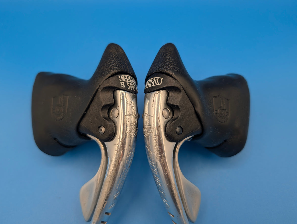 Campagnolo Athena Carbone System Ergopower 3x9 – Leviers de frein et vitesses route vintage