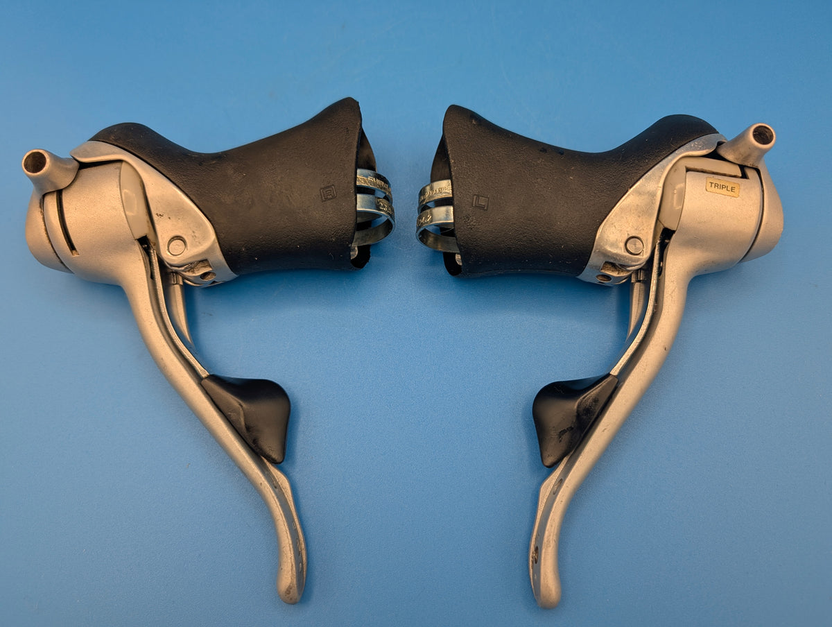 Shimano RSX ST-A416 / ST-A417 STI 3x8 – Leviers de frein et vitesses – Paire reconditionnée