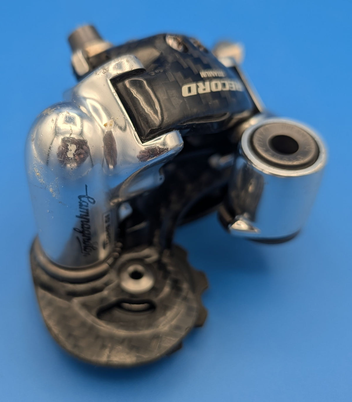 Campagnolo Record Titanium – Dérailleur arrière 9 vitesses – Carbone / Titane