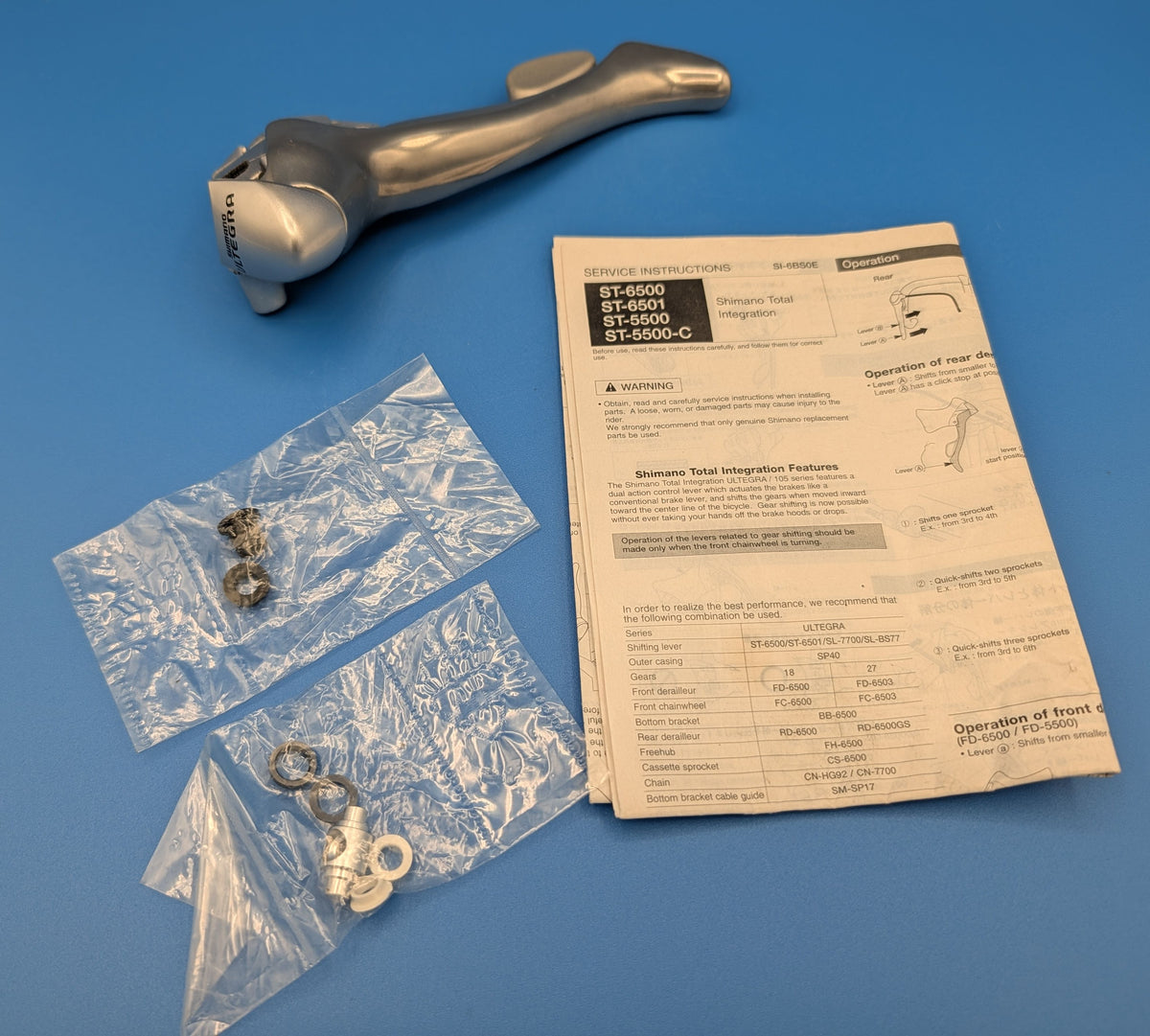 Shimano Ultegra ST-6500 2 vitesse Mécanisme interne gauche STI – NOS